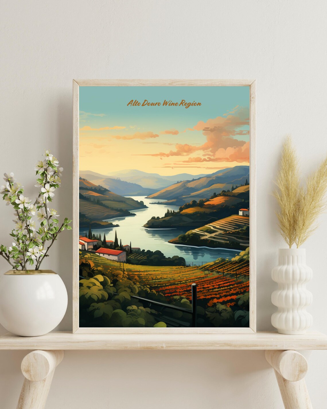 Alto Douro Wine Region - Vintage Travel Poster