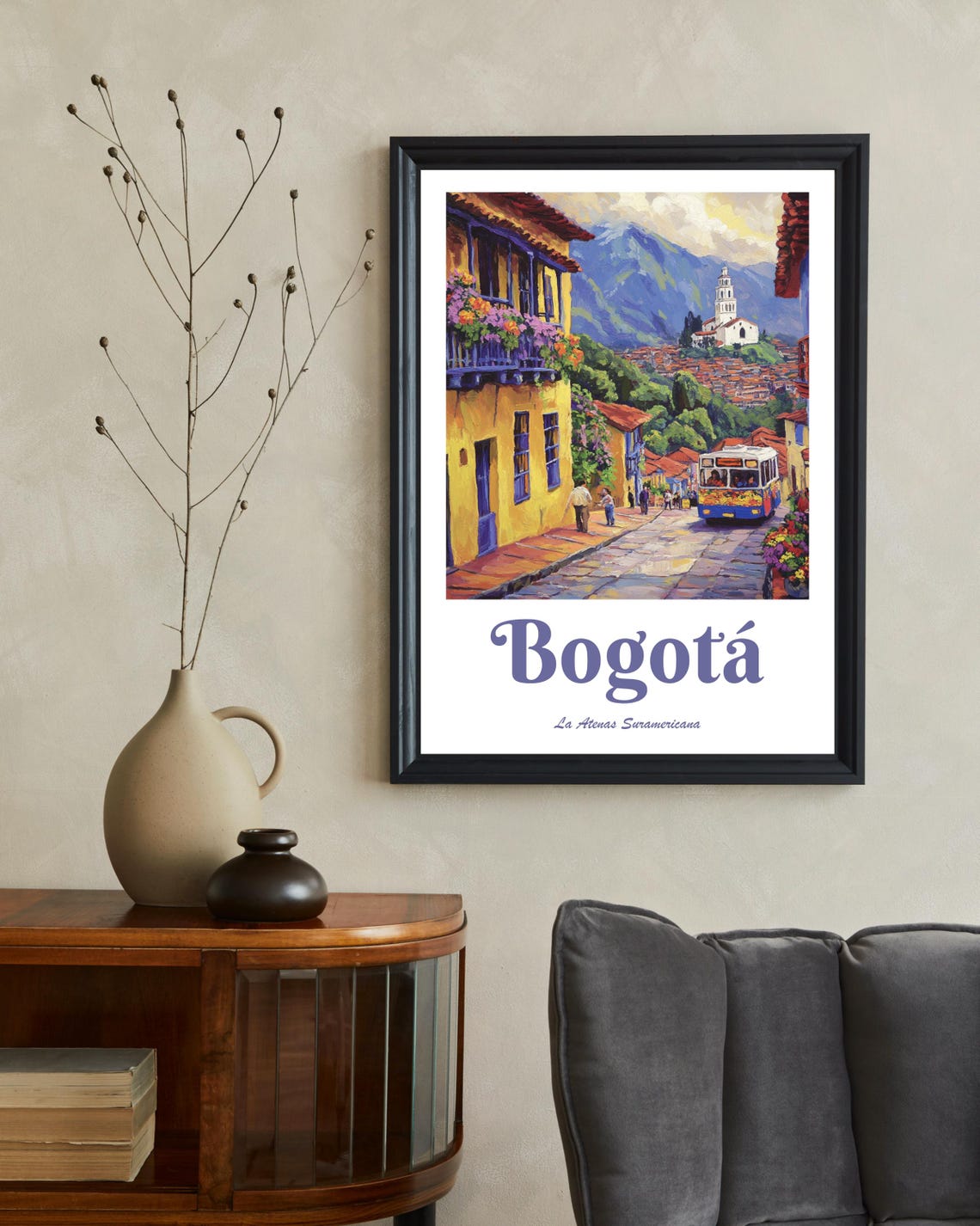 Bogota Colombia Travel Poster, Gift for Colombia Lovers - Image 2