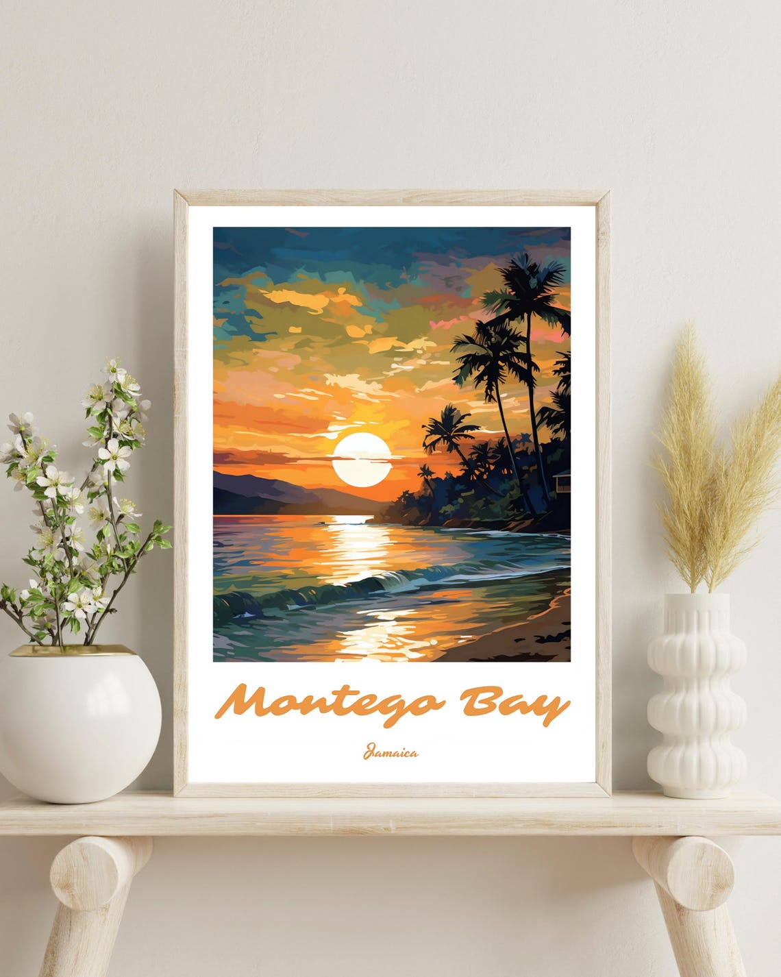 Montego Bay, Jamaica Travel Poster