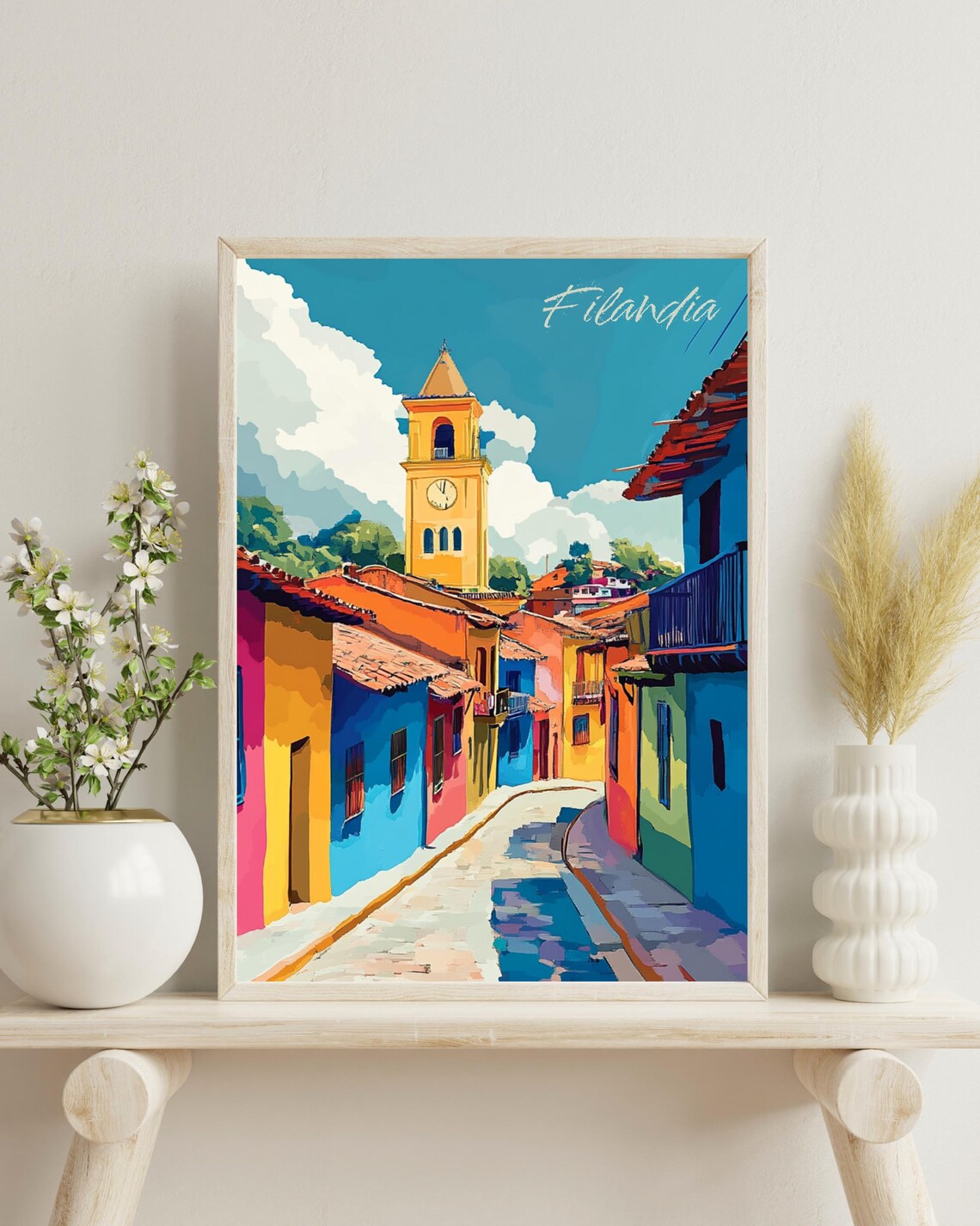 Filandia Quindio Travel Poster, Colombia