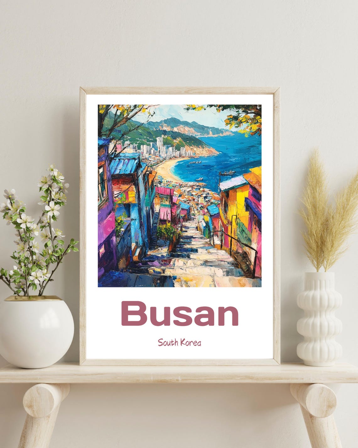 Busan Travel Poster, Gamcheon Culture Village