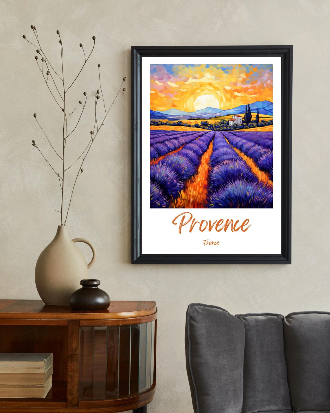 Provence Lavender Fields - Vintage Travel Poster - Image 2