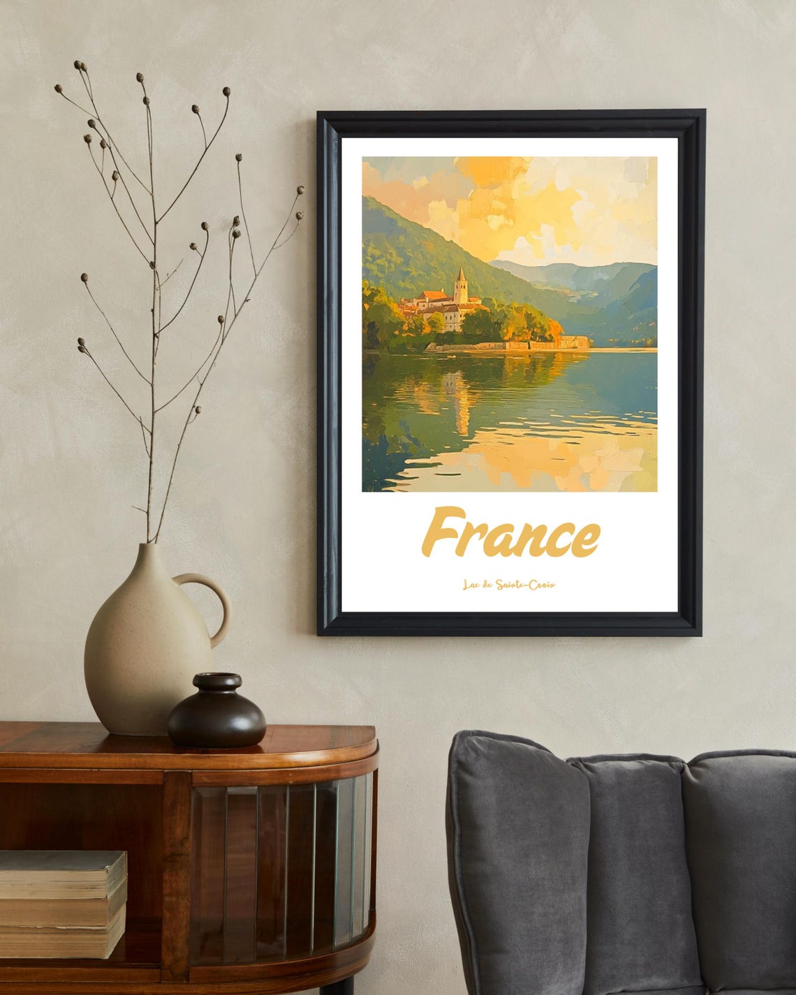 Lake Of Sainte Croix Travel Poster, French Nature - Image 2