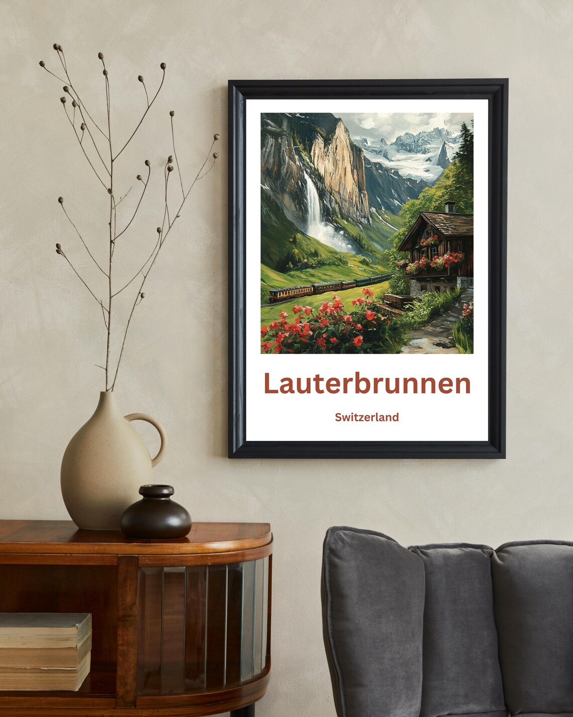 Lauterbrunnen Switzerland - Classic Travel Poster - Image 2