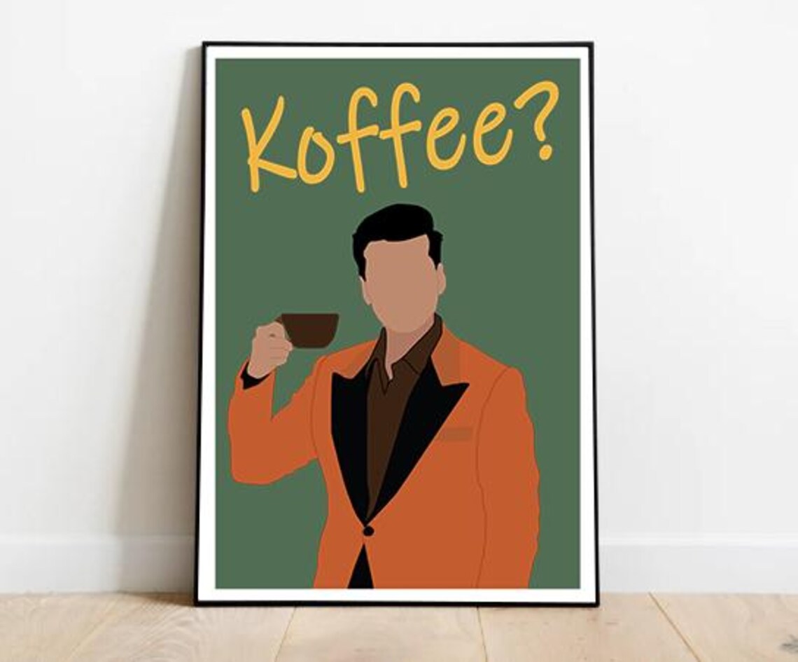 Karan Johar Koffee Poster, Bollywood Coffee Lover