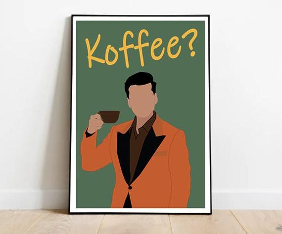 Karan Johar Koffee Poster, Bollywood Coffee Lover