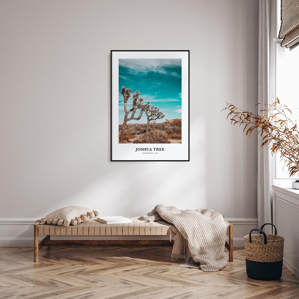 Joshua Tree National Park Travel Poster, California Map - Image 3