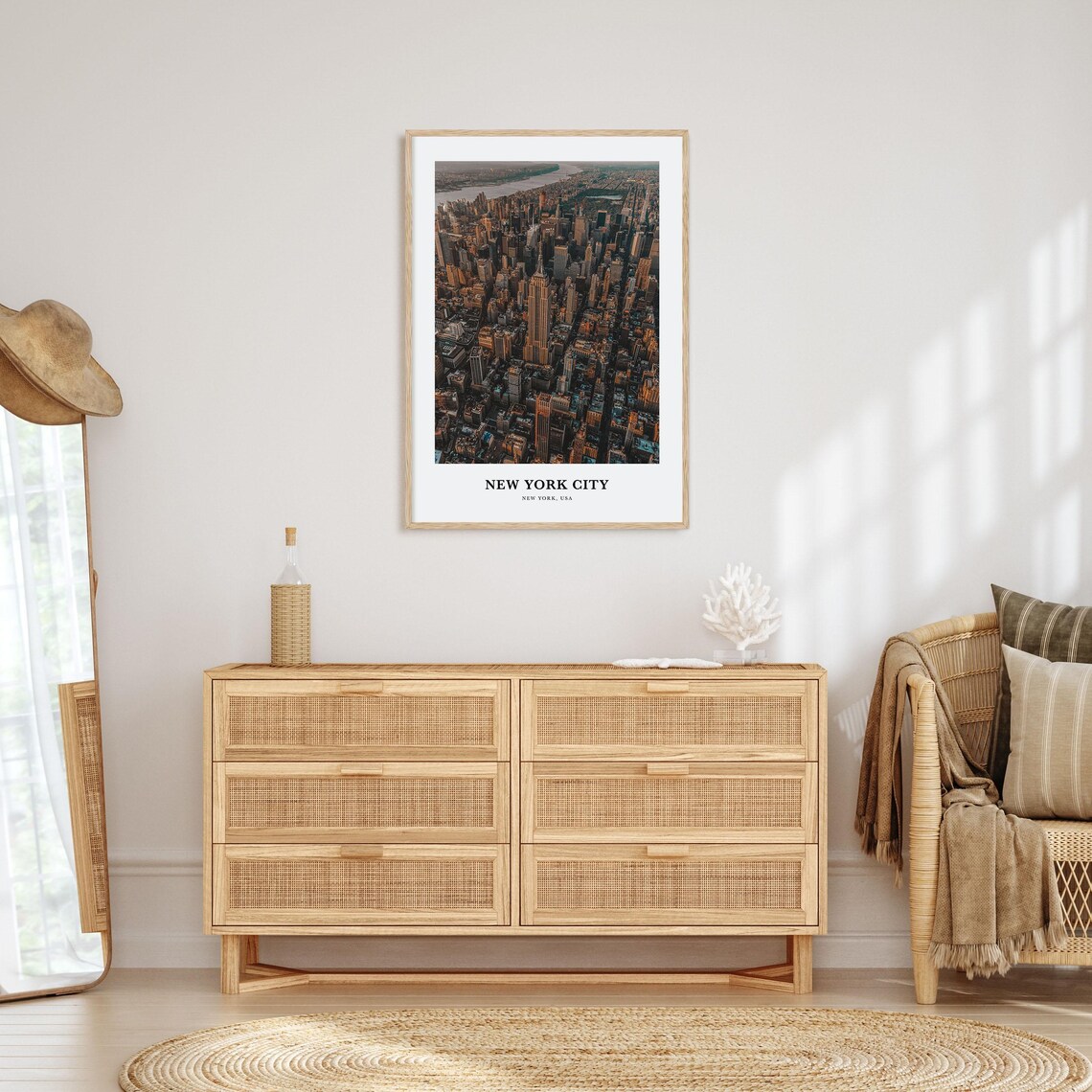 New York City Travel Poster, Map Wall Art - Image 2