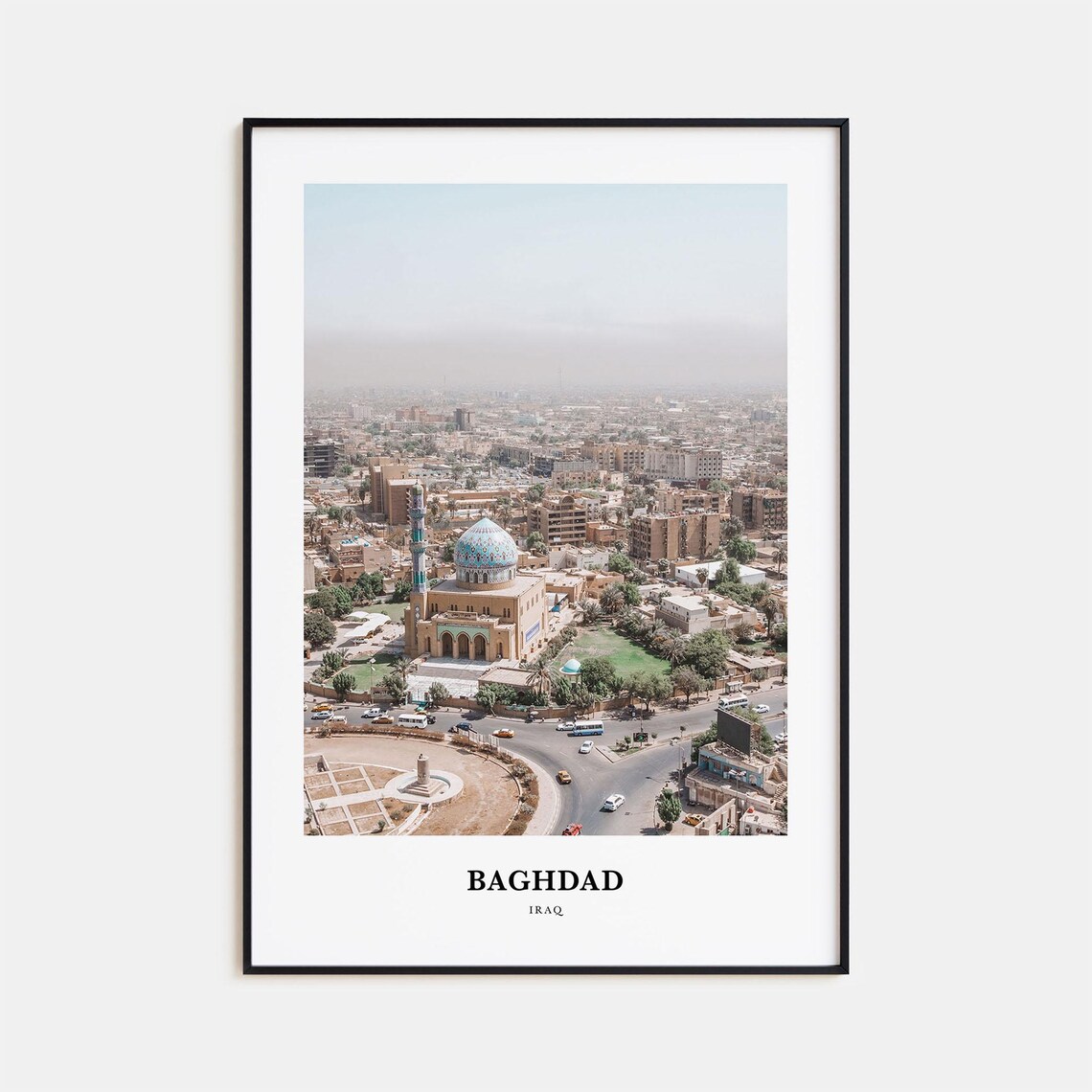 Baghdad Travel Poster, Iraq Wall Art Print