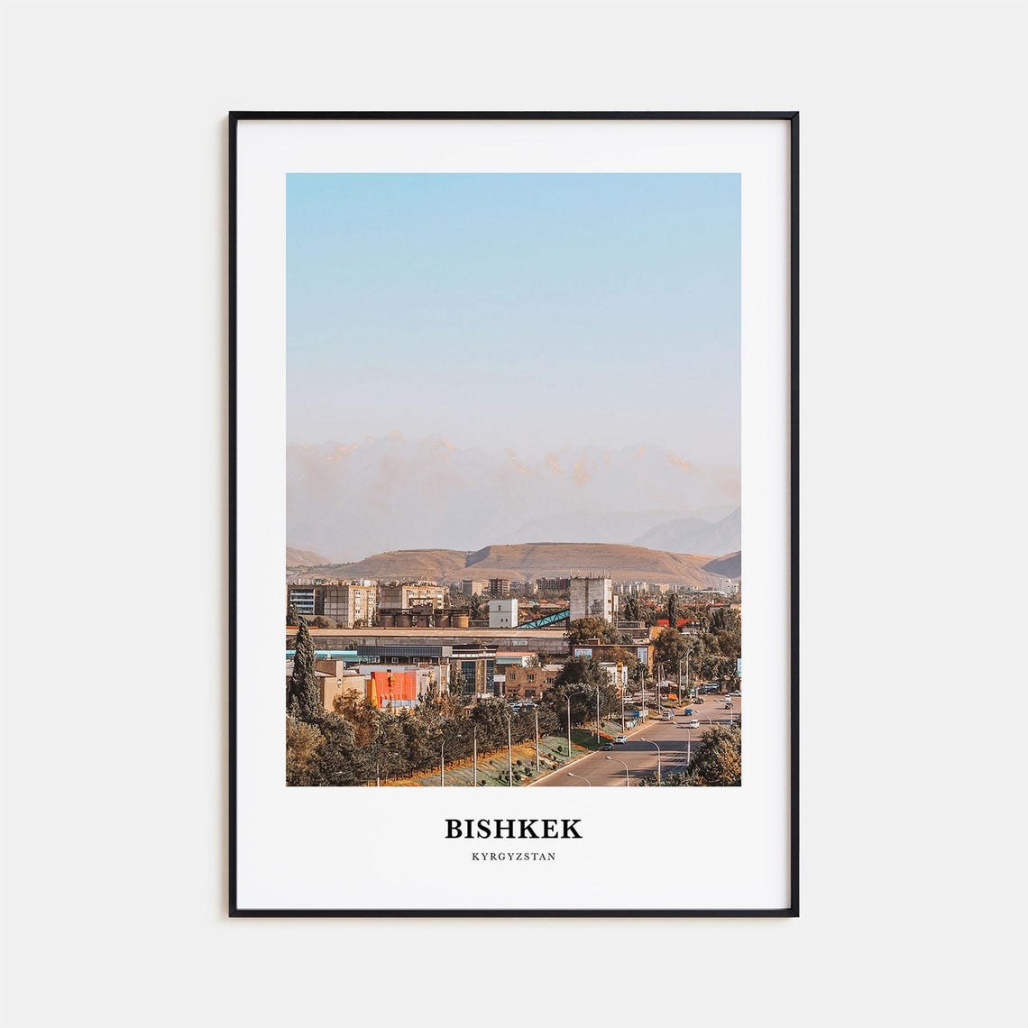 Bishkek Print Bishkek Photo Poster Bishkek Travel Wall Art Bishkek Map Print Bishkek Photography Print Bishkek Wall Dcor Kyrgyzstan