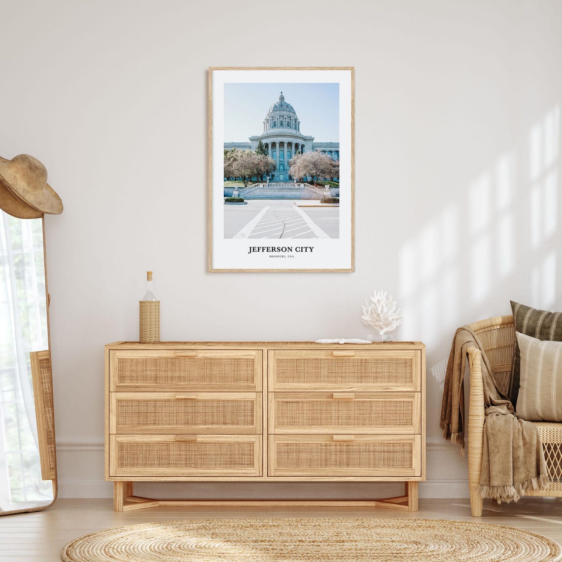 Jefferson City Print No 2 Jefferson City Photo Poster Jefferson City Travel Wall Art Jefferson City Map Jefferson City Missouri Usa - Image 2