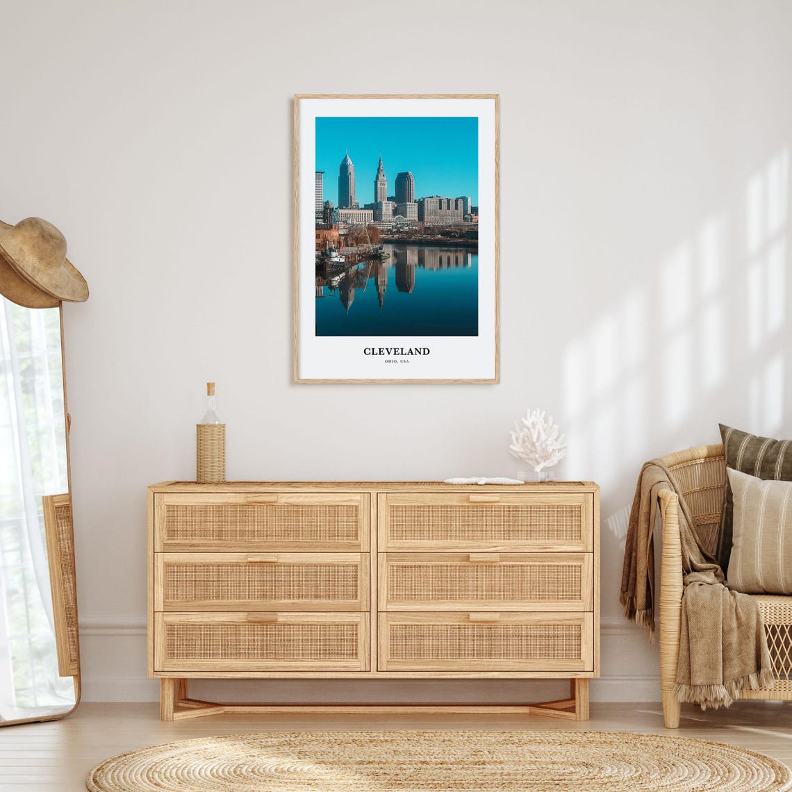 Cleveland Print No 2 Cleveland Photo Poster Cleveland Travel Wall Art Cleveland Map Cleveland Photography Print Cleveland Ohio Usa - Image 2