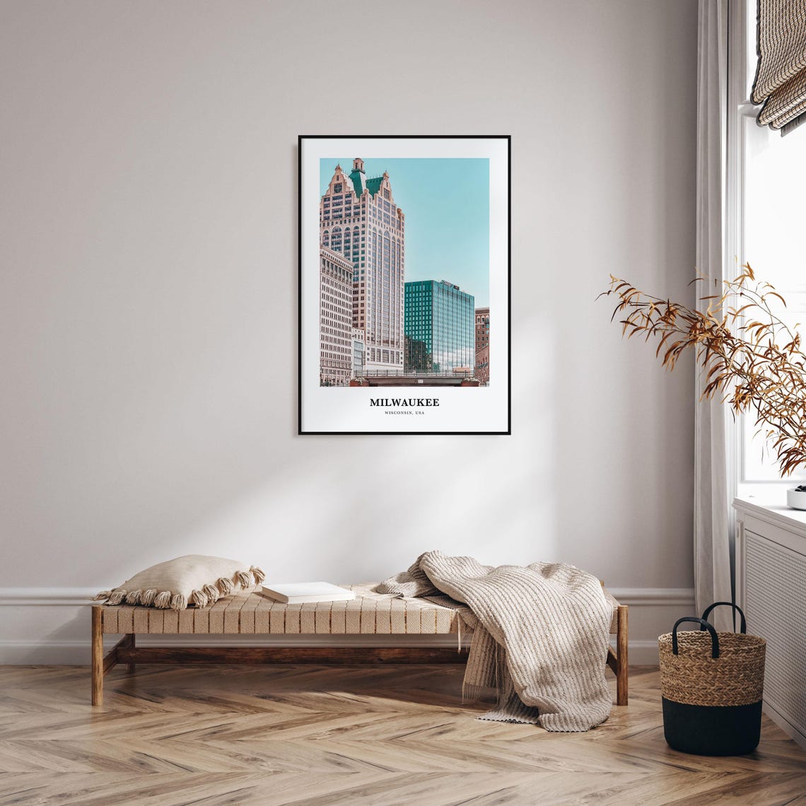 Milwaukee Print Milwaukee Photo Poster Milwaukee Travel Wall Art Milwaukee Map Print Milwaukee Photography Print Wisconsin Usa - Image 3