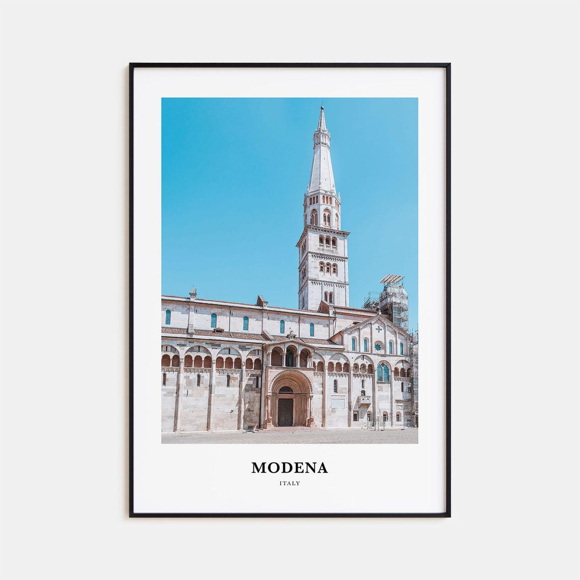 Modena Italy Duomo Cathedral Bell Tower Romanesque View Poster