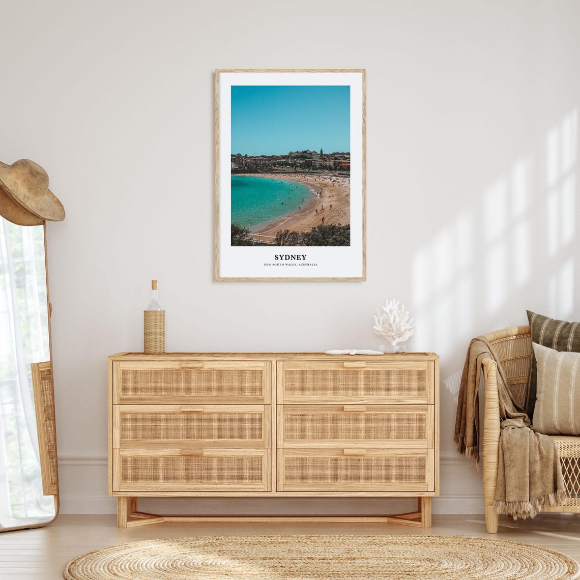 Sydney Australia Sunny Turquoise Beach Curved Bay Photo Poster - Image 2