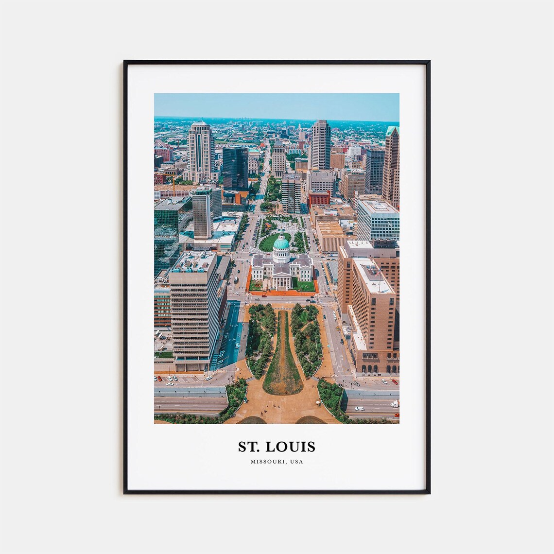 St Louis Travel Poster, Missouri USA Wall Art