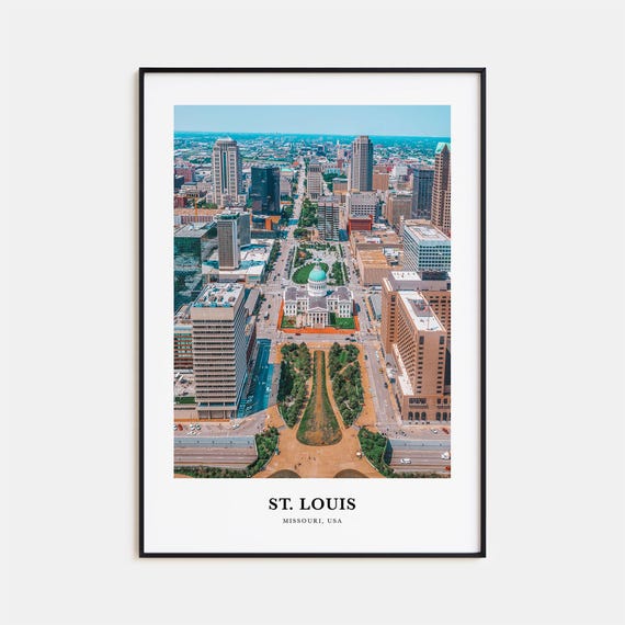 St Louis Travel Poster, Missouri USA Wall Art