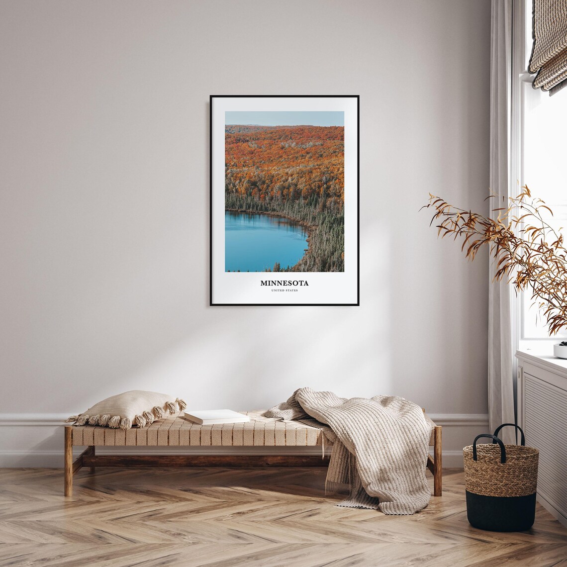 Minnesota Print No 2 Minnesota Photo Poster Minnesota Travel Wall Art Minnesota Map Print Minnesota Photography Print United States - Image 3