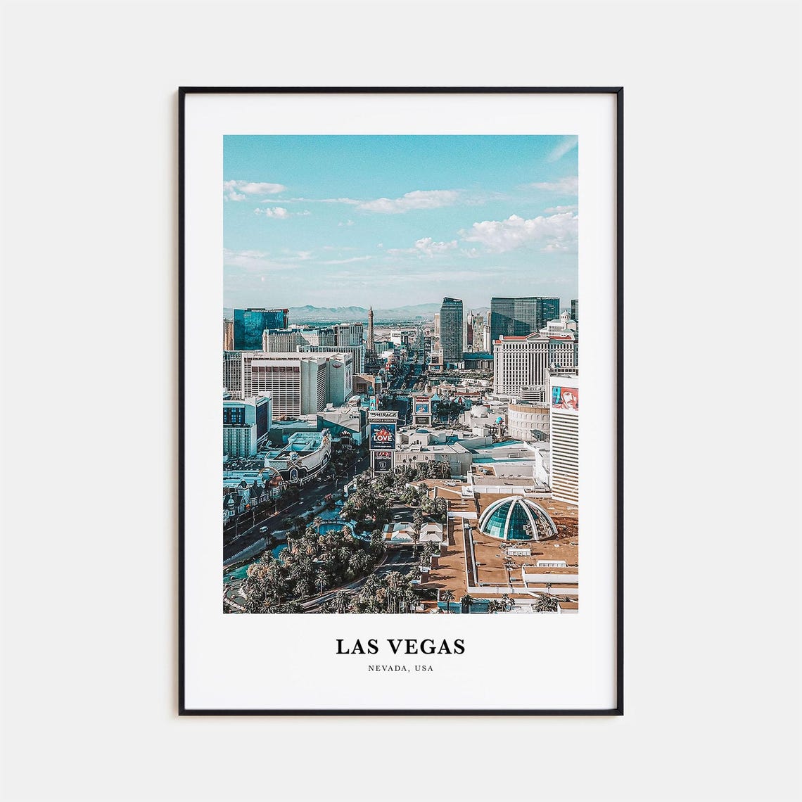 Las Vegas Print Las Vegas Photo Poster Las Vegas Travel Wall Art Las Vegas Map Print Las Vegas Photography Print Nevada Usa