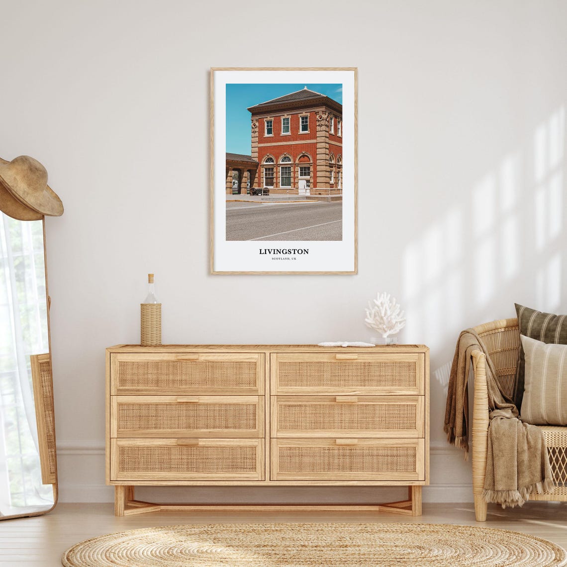 Livingston Print Livingston Photo Poster Livingston Travel Wall Art Livingston Map Print Livingston Photography Print Scotland Uk - Image 2