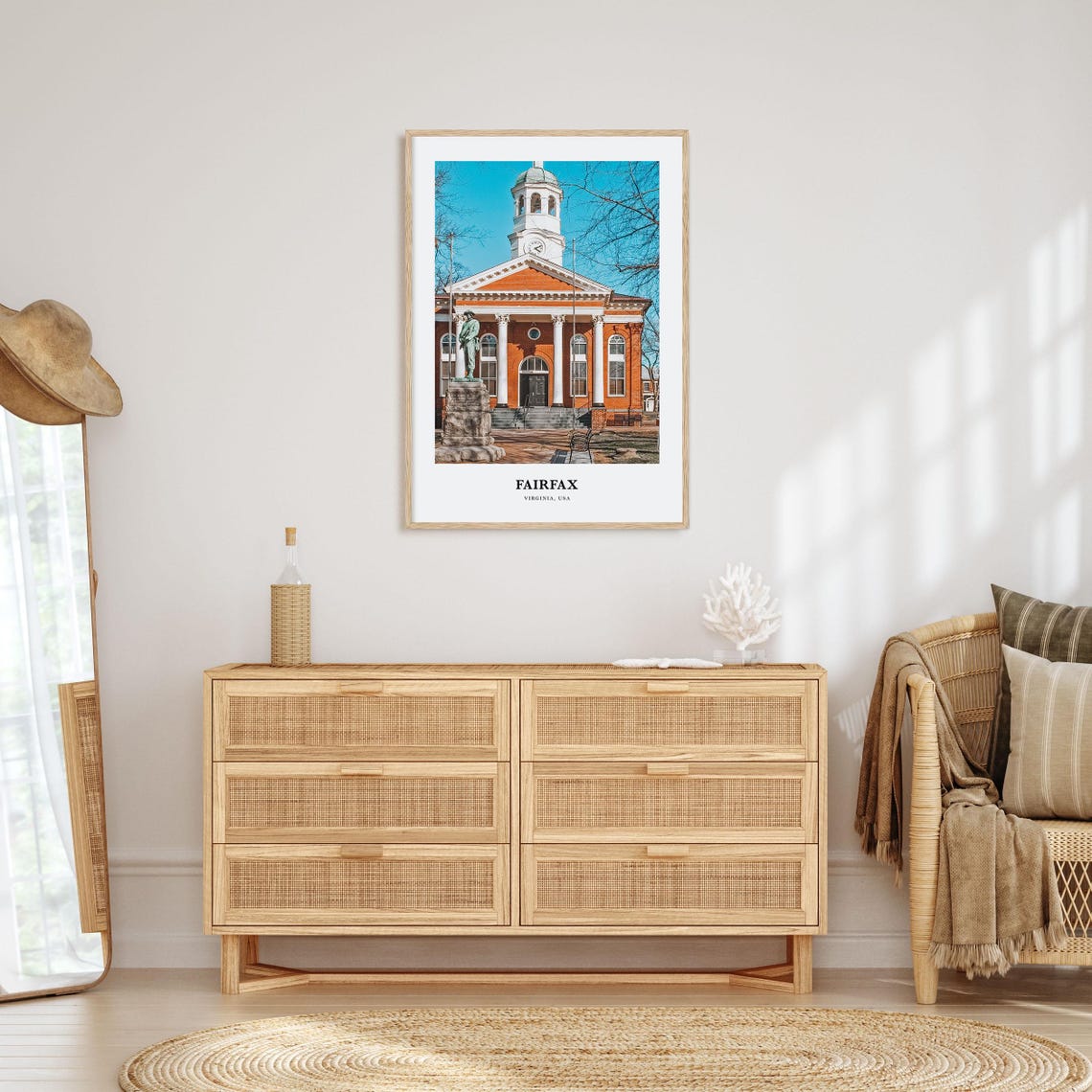 Fairfax Print Fairfax Photo Poster Fairfax Travel Wall Art Fairfax Map Print Fairfax Photography Fairfax Wall Dcor Virginia Usa - Image 2