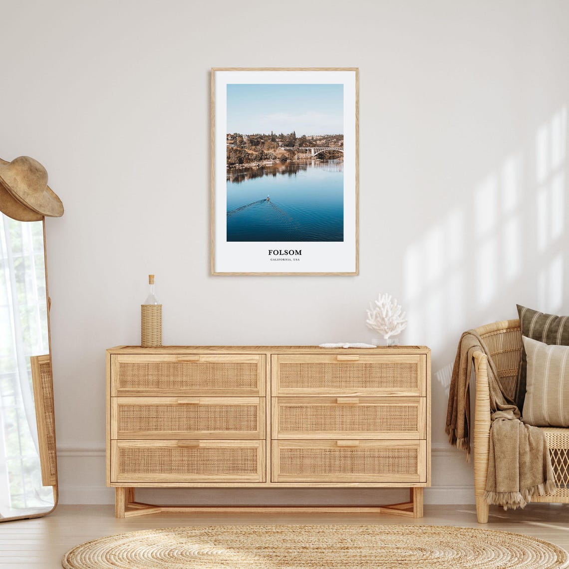 Folsom Print Folsom Photo Poster Folsom Travel Wall Art Folsom Map Print Folsom Photography Print Folsom Wall Dcor California Usa - Image 2