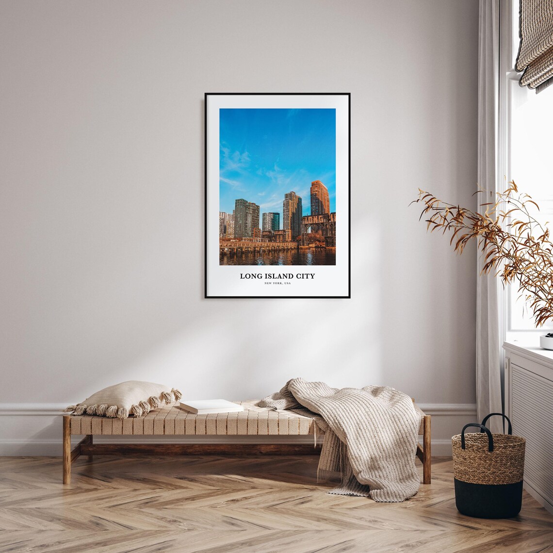 Long Island City New York Waterfront Skyline Gantries Photo Poster - Image 3