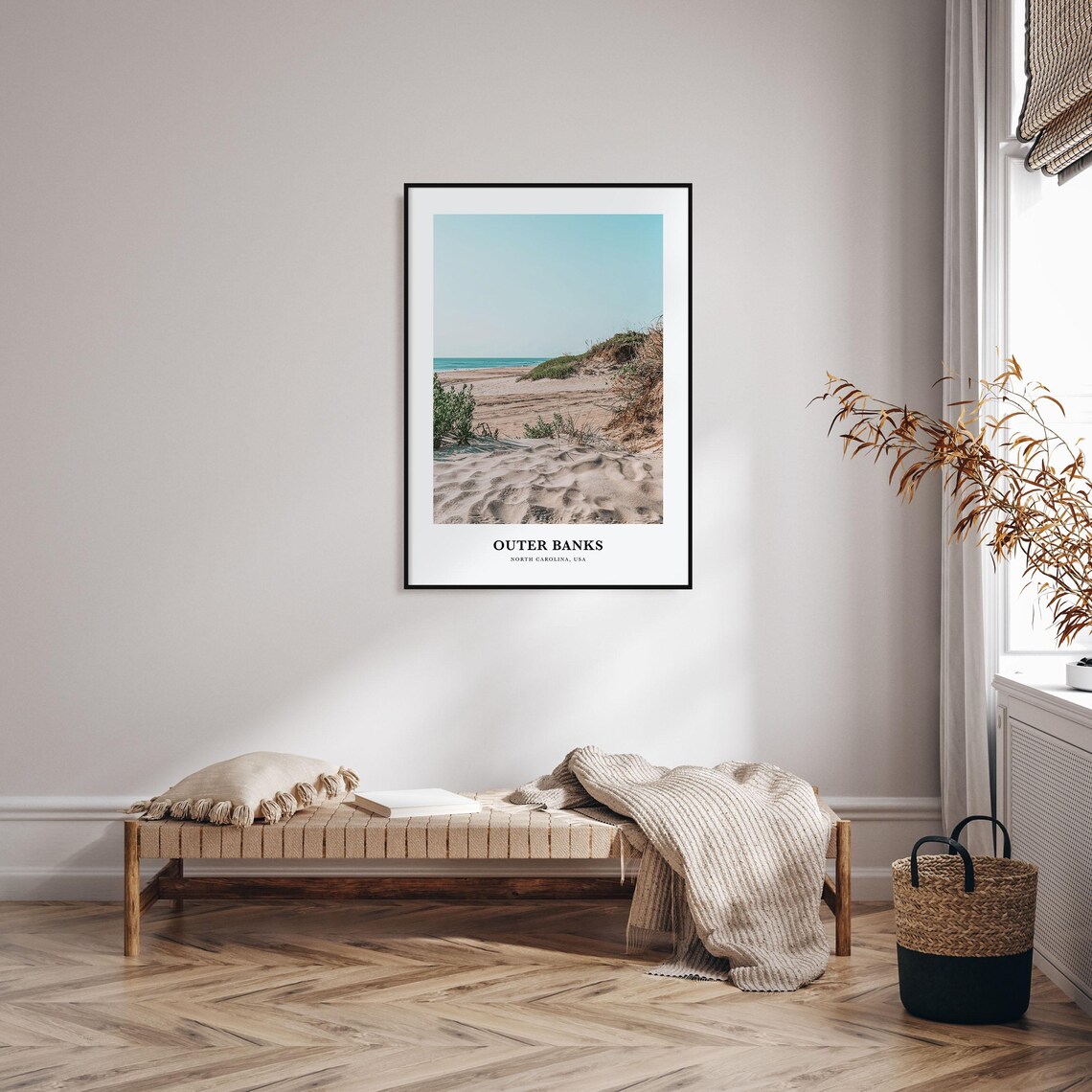 Outer Banks North Carolina USA Sand Dunes Atlantic Shore Photo Poster - Image 4