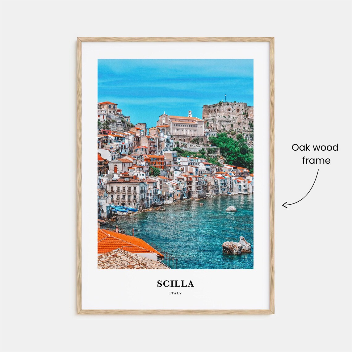 Scilla Travel Poster, Italy Map Wall Art - Image 3