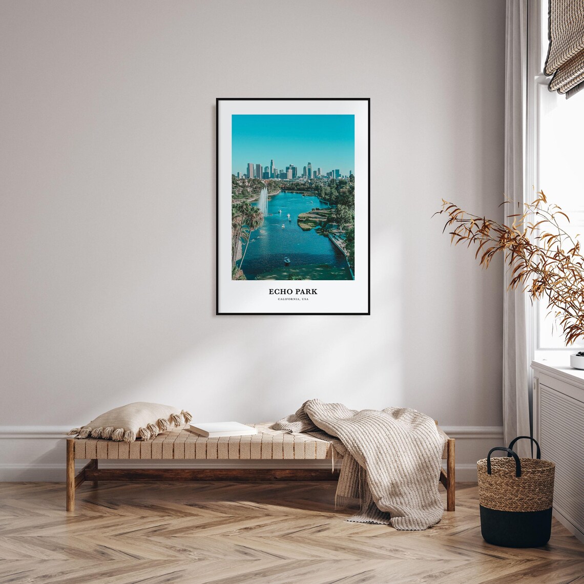 Echo Park Travel Poster, California Map Wall Art - Image 3