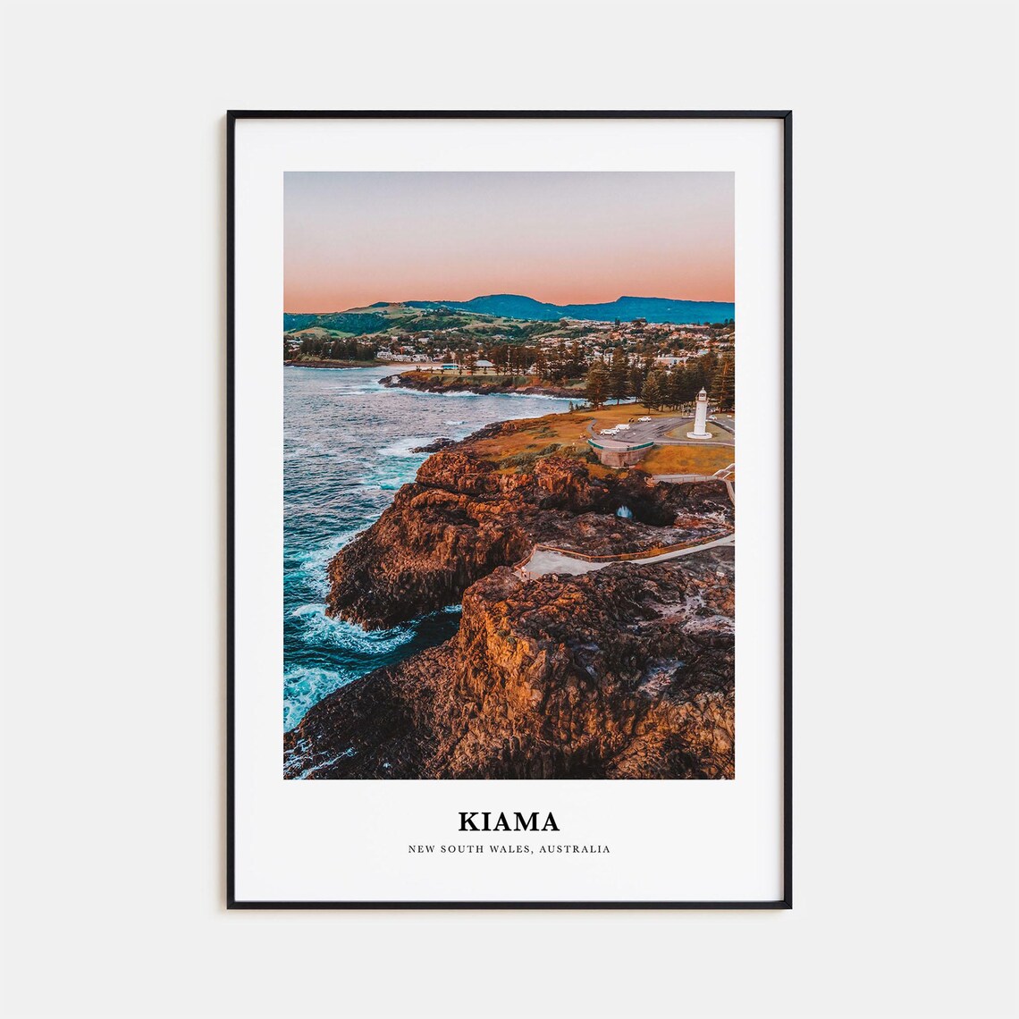 Kiama Travel Poster, New South Wales Australia