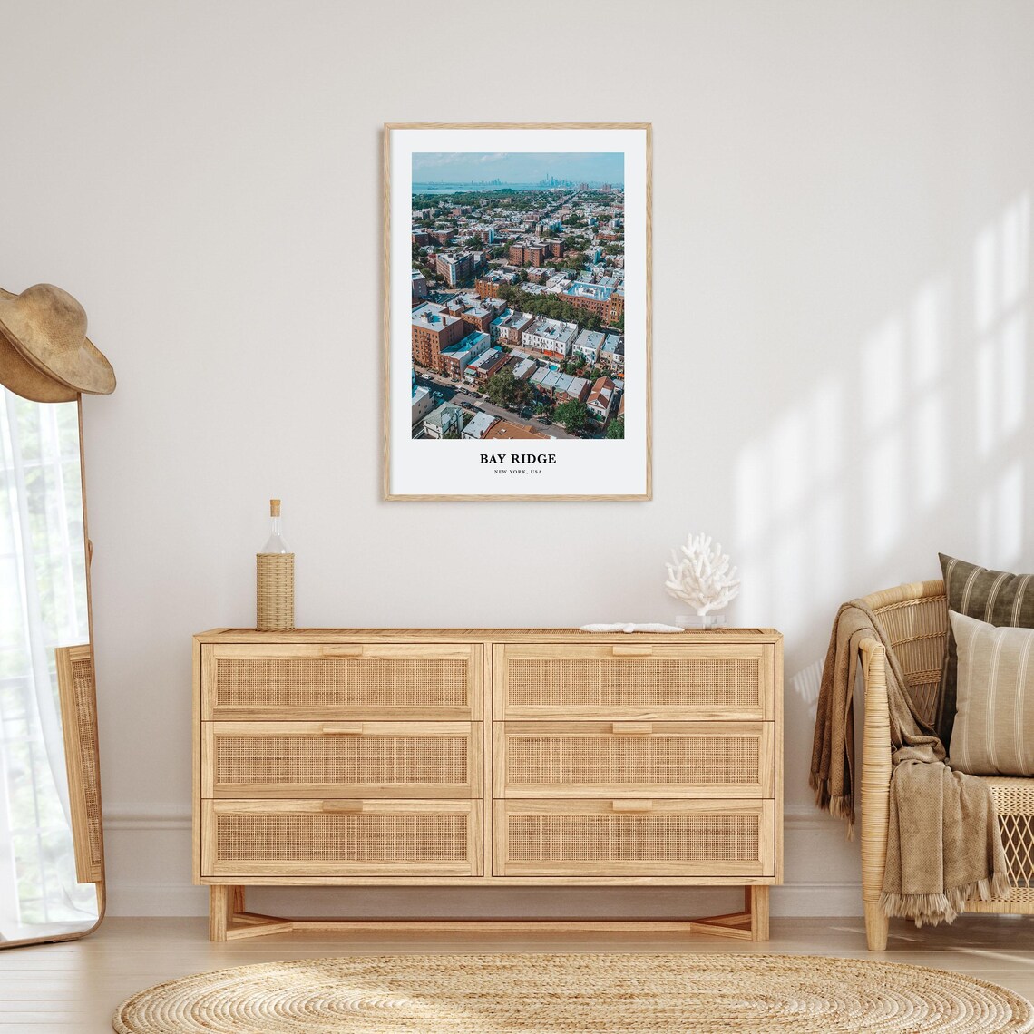 Bay Ridge New York Travel Poster, Place Map Print - Image 2