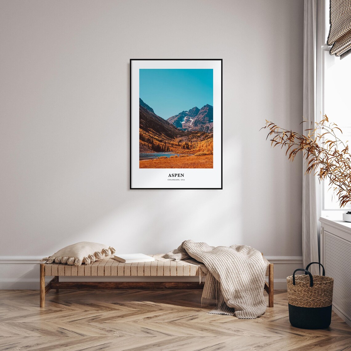 Aspen Colorado Golden Autumn Valley Mountain Lake Photo Poster - Image 3