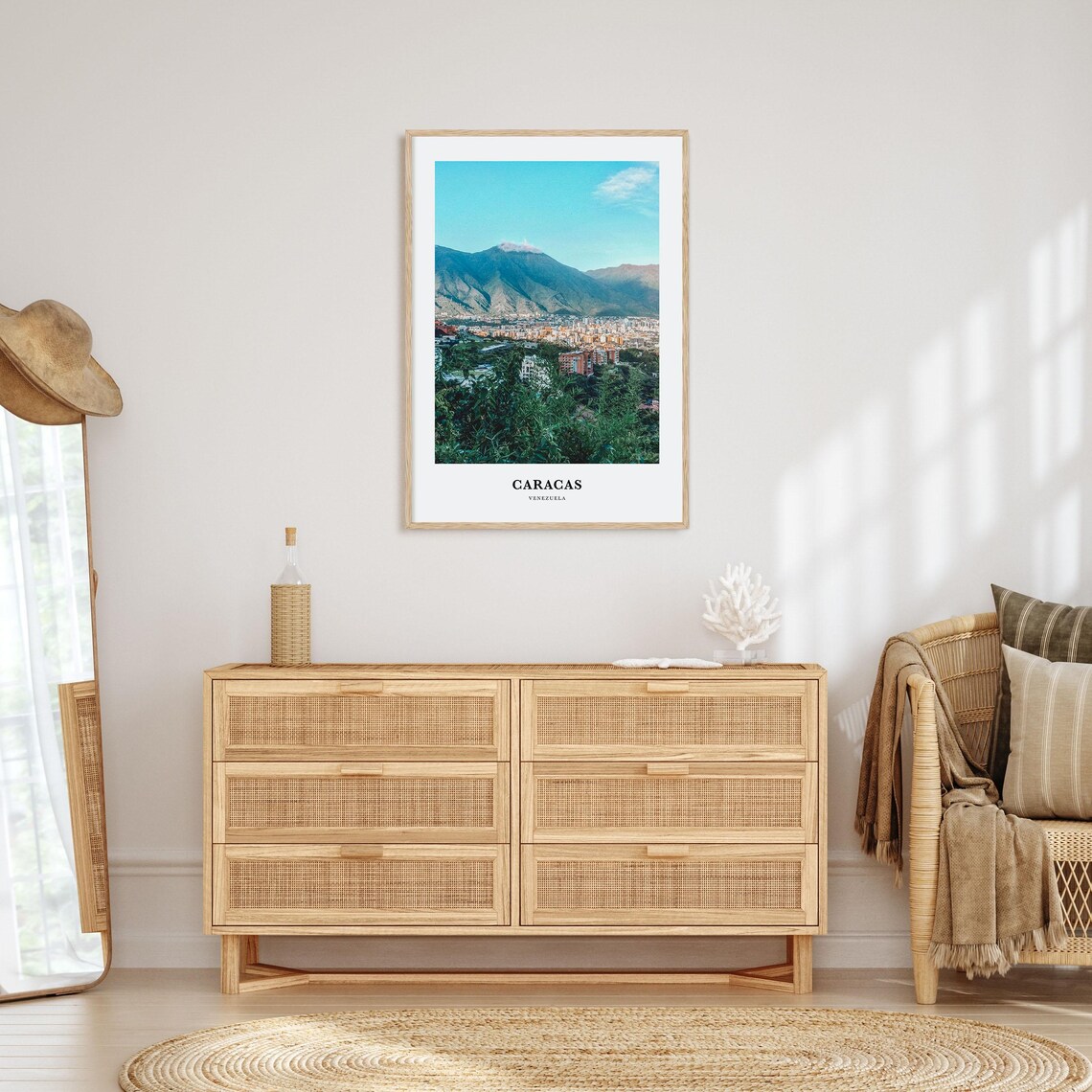 Caracas Travel Poster, Venezuela City Map Art - Image 2