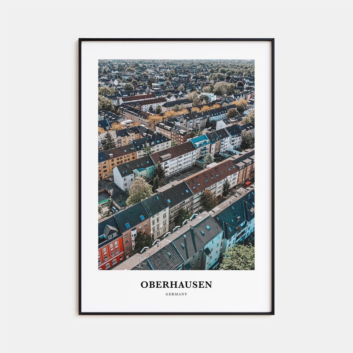 Oberhausen Print Oberhausen Photo Poster Oberhausen Travel Wall Art Oberhausen Map Print Oberhausen Photography Print Germany