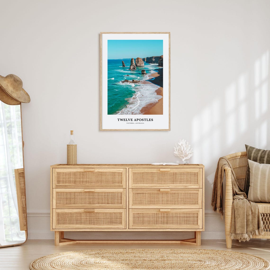 Twelve Apostles Australia Limestone Stacks Ocean Coast Photo Poster - Image 2
