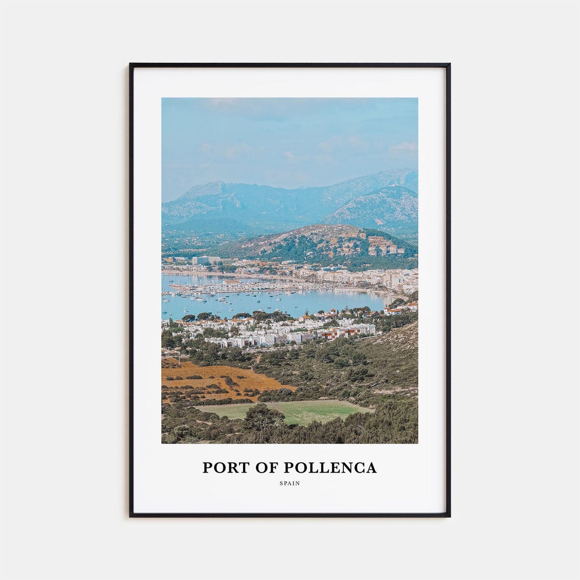 Port Of Pollenca Print Port Of Pollenca Photo Poster Port Of Pollenca Travel Wall Art Port Of Pollenca Map Print Port Of Pollenca Spain