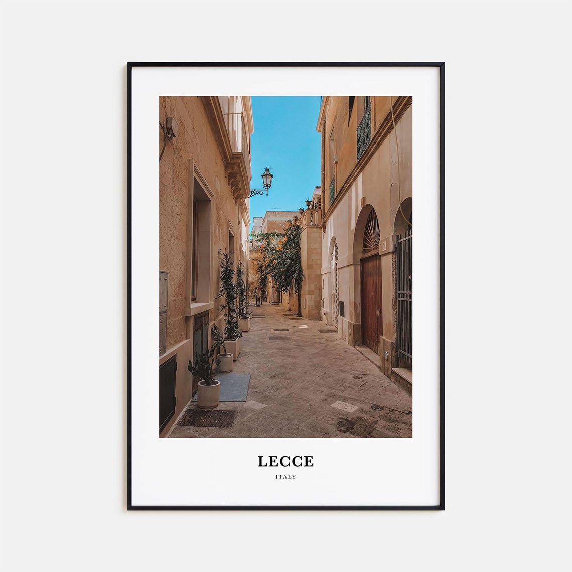 Lecce Italy Charming Old Town Alley Stone Street Photo Poster