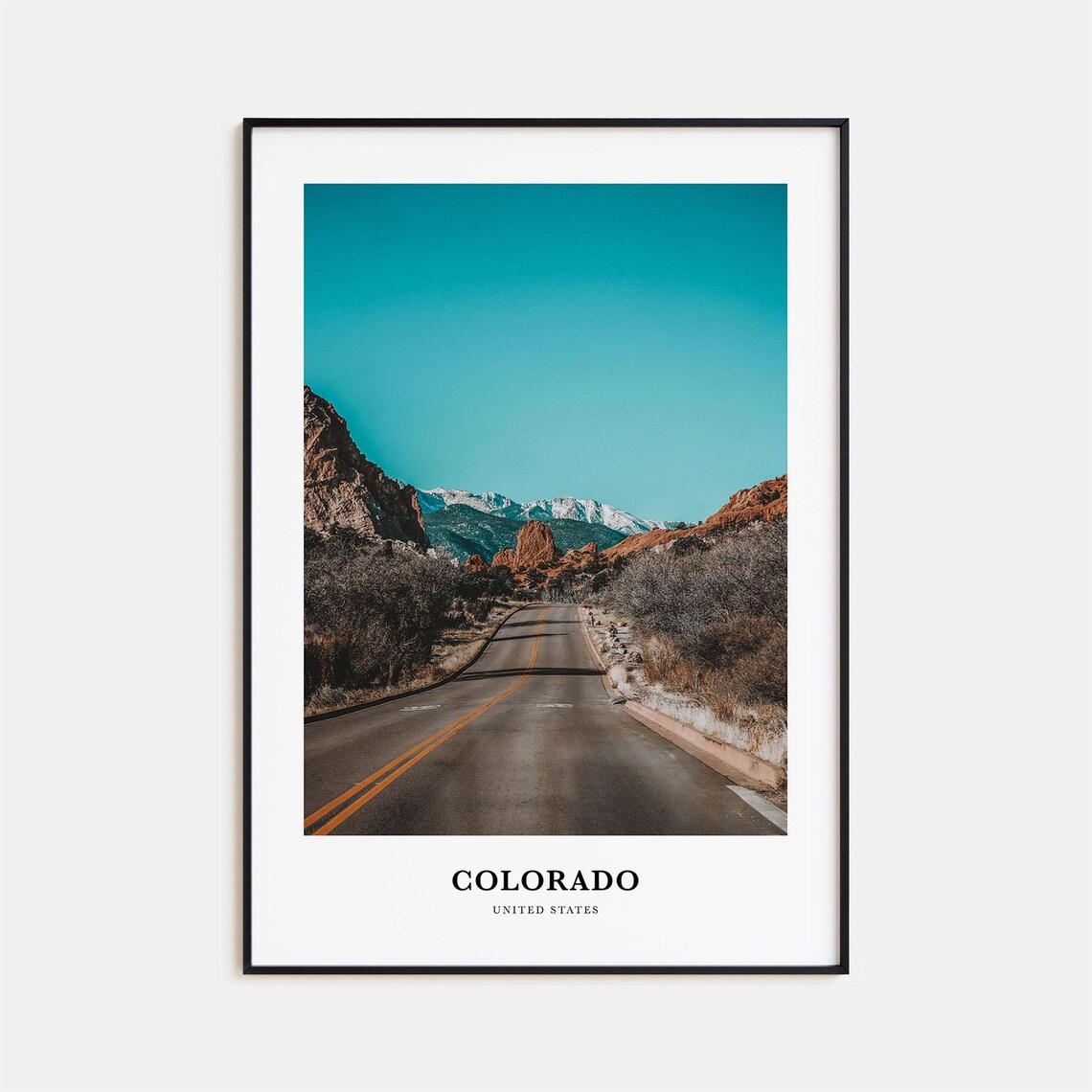 Colorado Travel Poster, United States Wall Art
