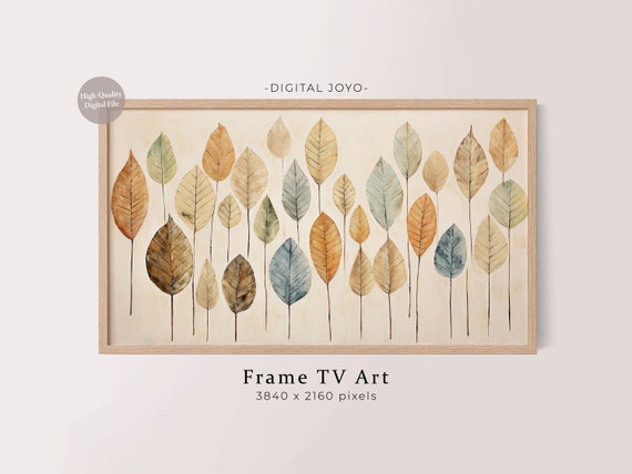Fall Leaves Minimalist Autumn Art Print