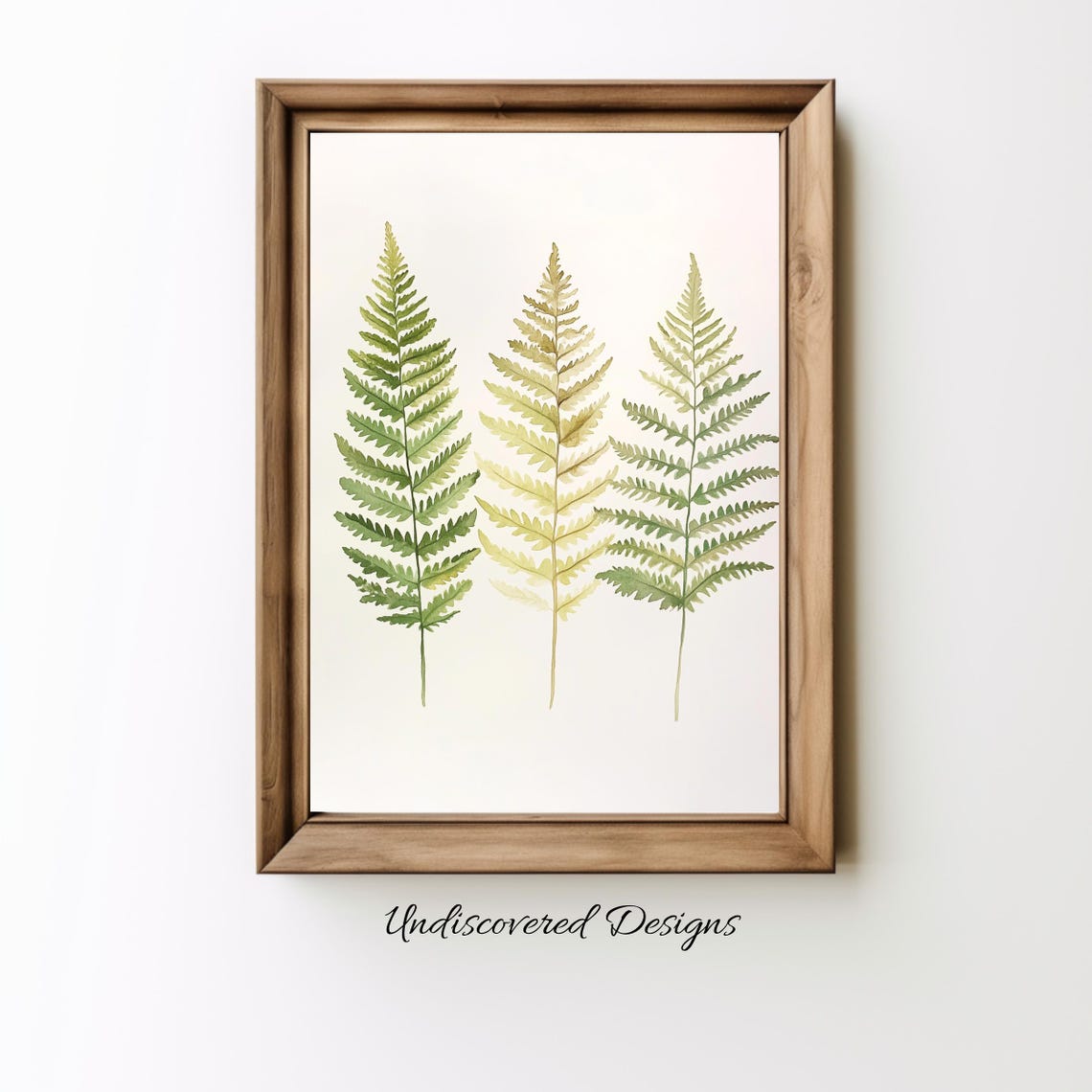 Ferns Botanical Art Print Vintage Style Wall Decor