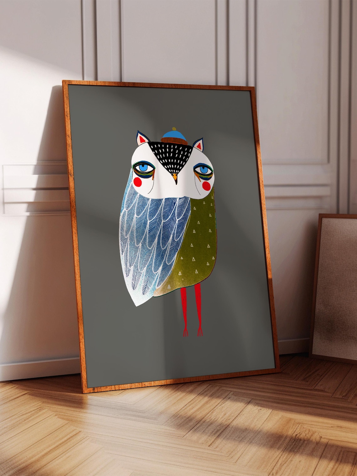 Cute Owl Art Print, Whimsical Home Decor