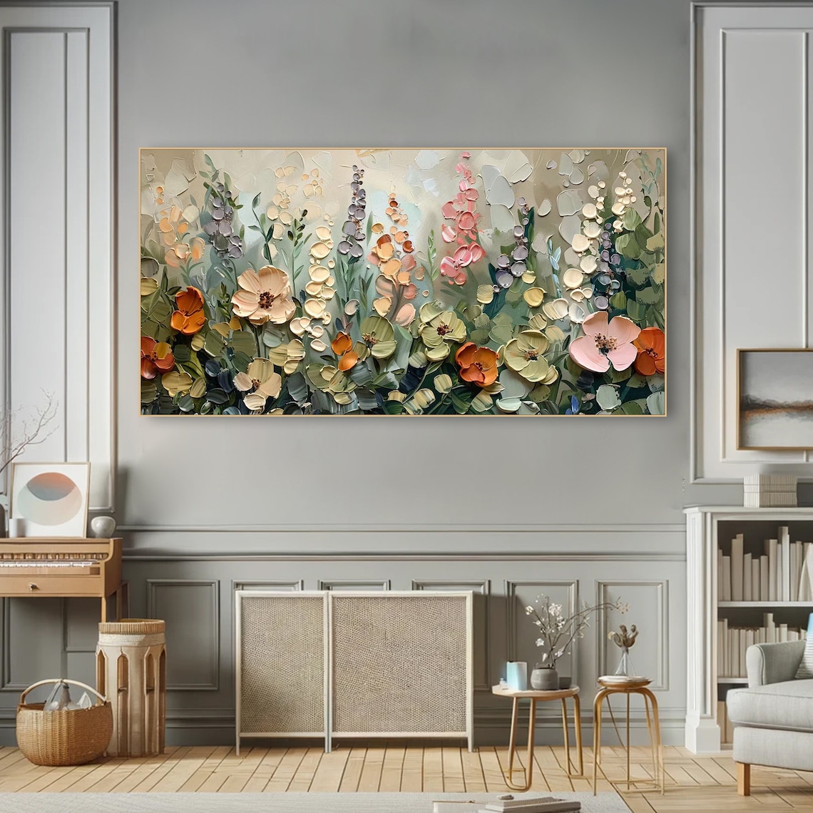 Textured Wildflower Abstract Art Print, Modern Botanical - Image 4