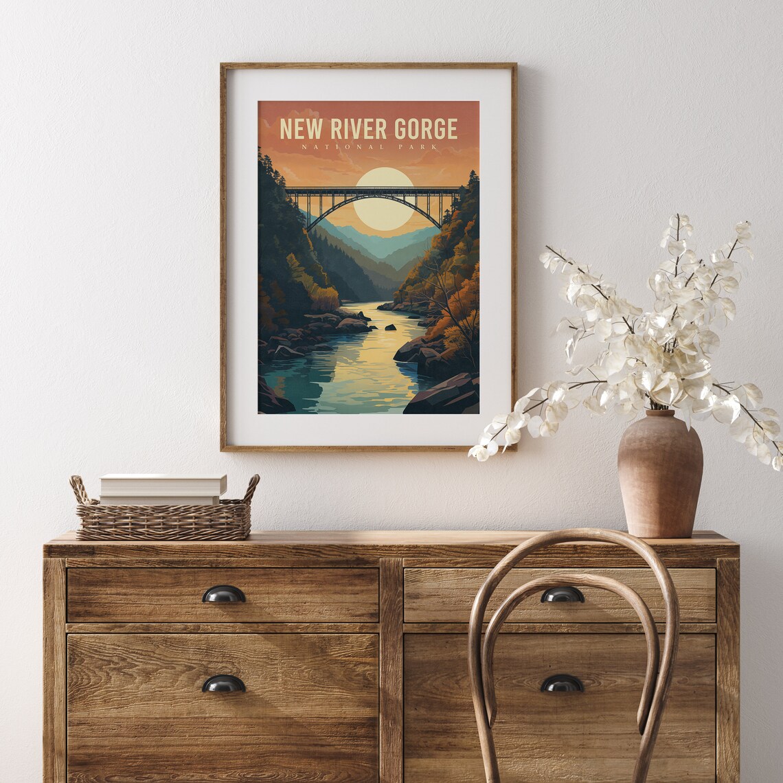 New River Gorge National Park Travel Poster, West Virginia - Image 2