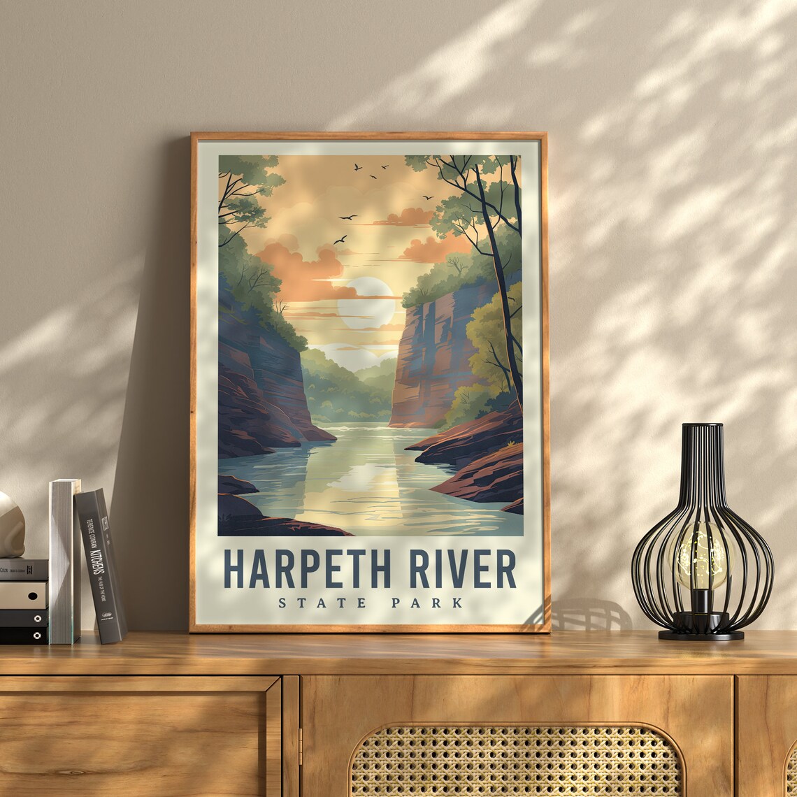 Harpeth River State Park Tennessee Vintage Travel Poster