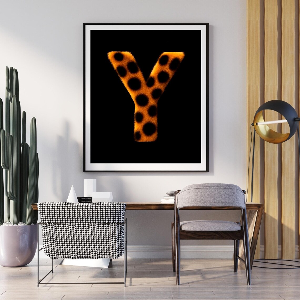 Leopard Animal Print Poster, Boho Jungle Decor