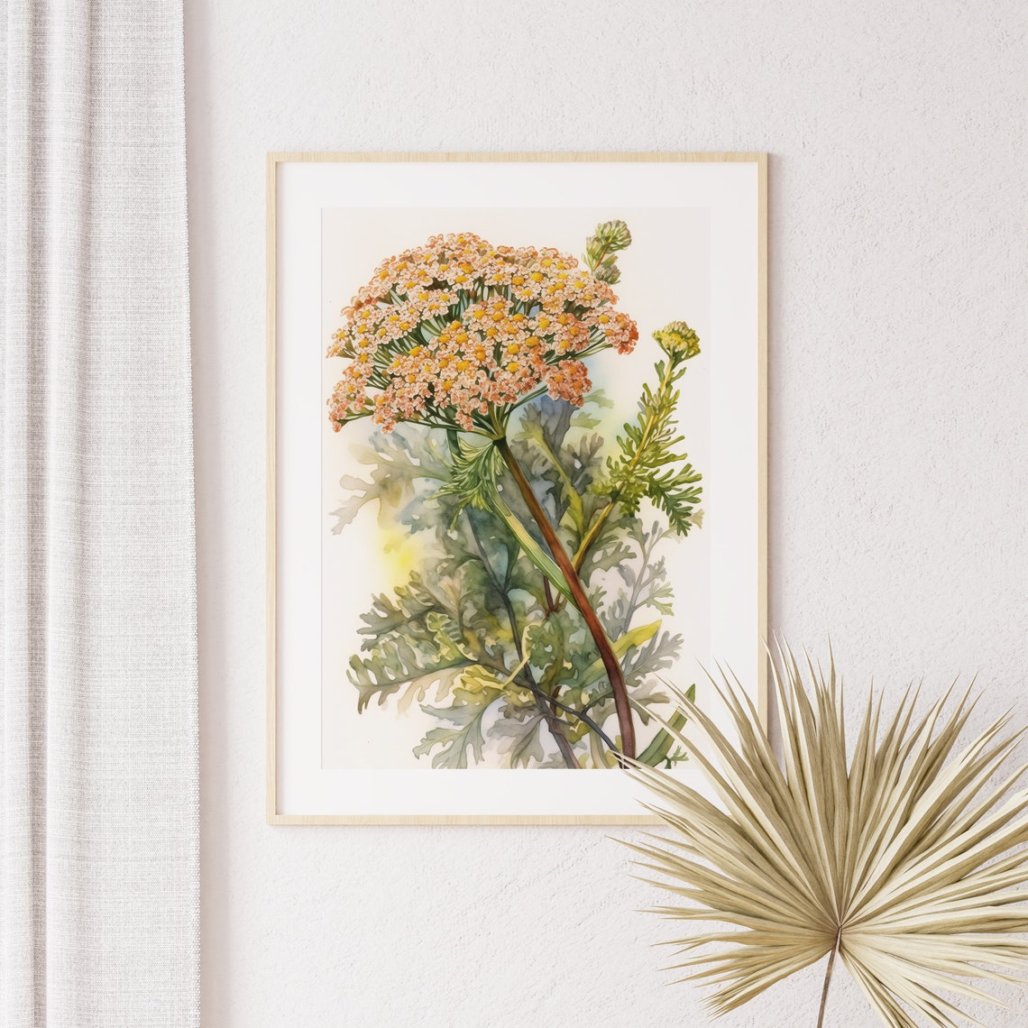 Queen Anne's Lace Watercolor Botanical Wildflower Art Poster - Image 4