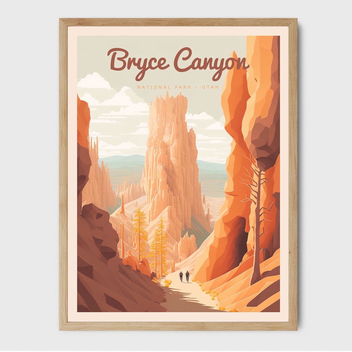 Bryce Canyon National Park Travel Poster, Memory Gift