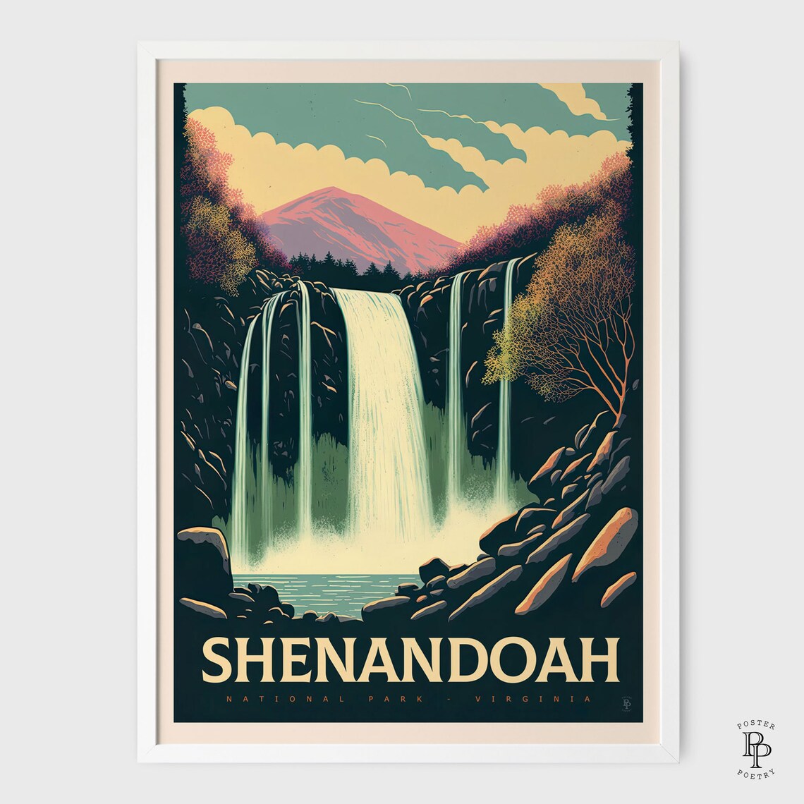 Shenandoah Watercolor National Park Art Print - Image 4