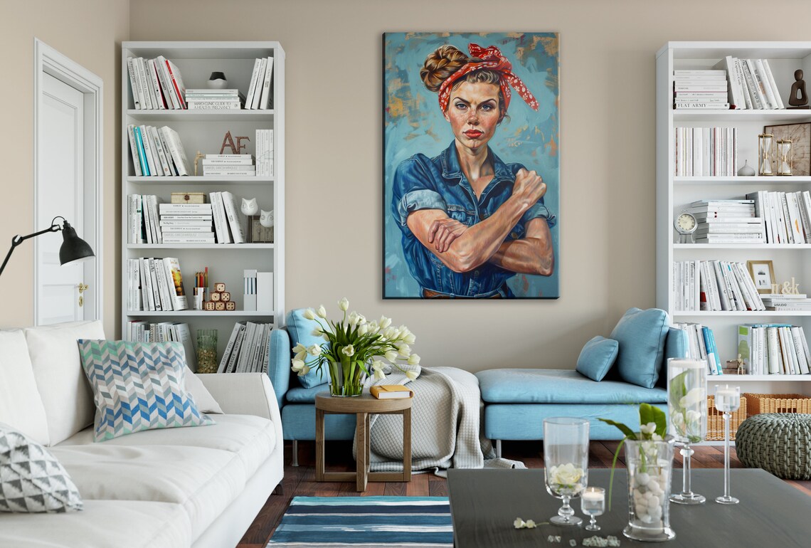 Rosie The Riveter Wall Art Print, Cultural Icon - Image 2